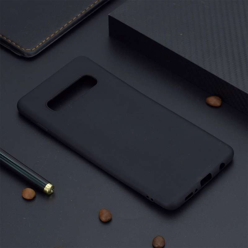 Candy Color TPU Case for Samsung Galaxy S10+ (Black)