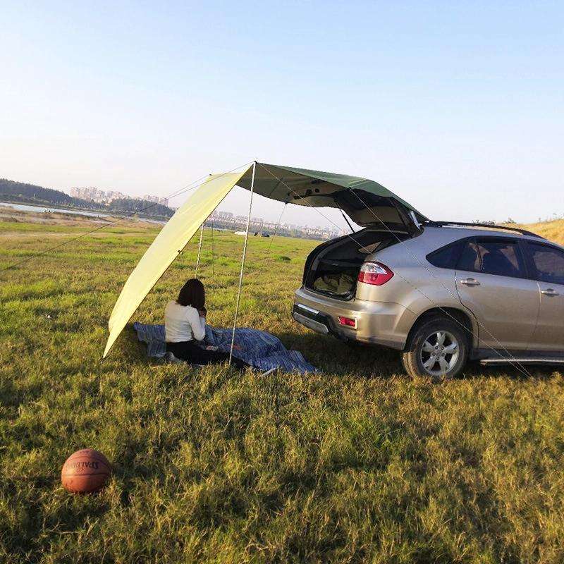 Outdoor Picnic Camping Tent On The Side Of The Car Vehicle Rain-proof Sunshade Canopy 300x200cm(G...