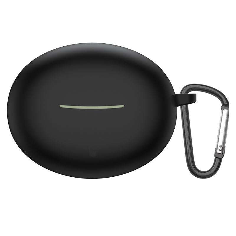 For Xiaomi Redmi Buds 4 Active Shockproof Silicone Earphone Protective Case with Hook(Black)