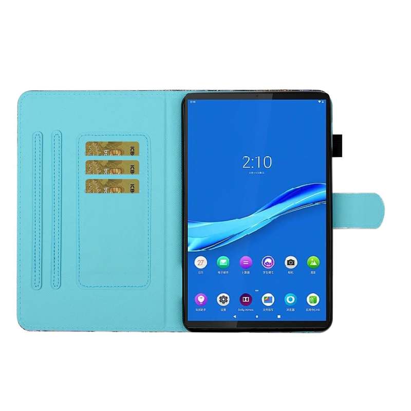For Lenovo Tab M10 Plus 10.6 3rd Gen 2022 Coloured Drawing Stitching Smart Leather Tablet Case(Li...