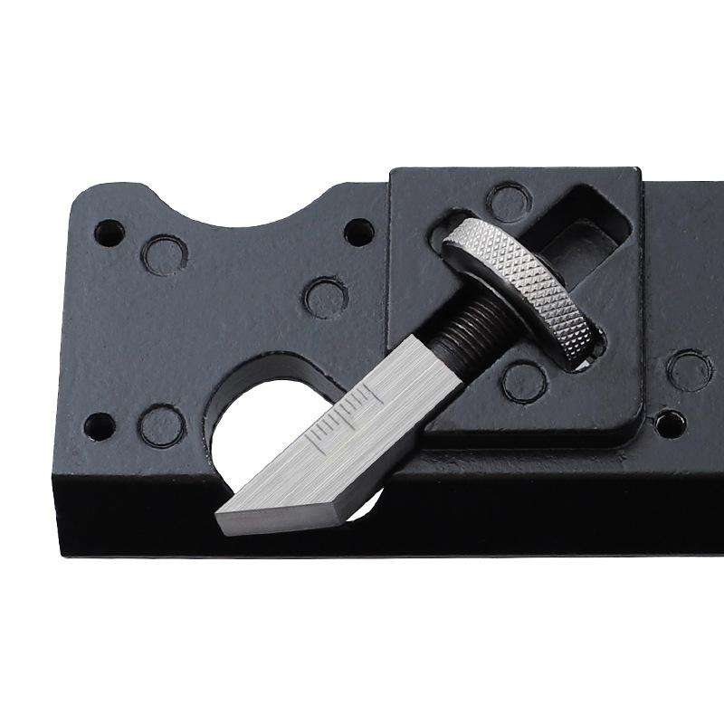 Woodworking Multi-Angle Chamfering Adjustable Depth Hand Planer, Color: Red