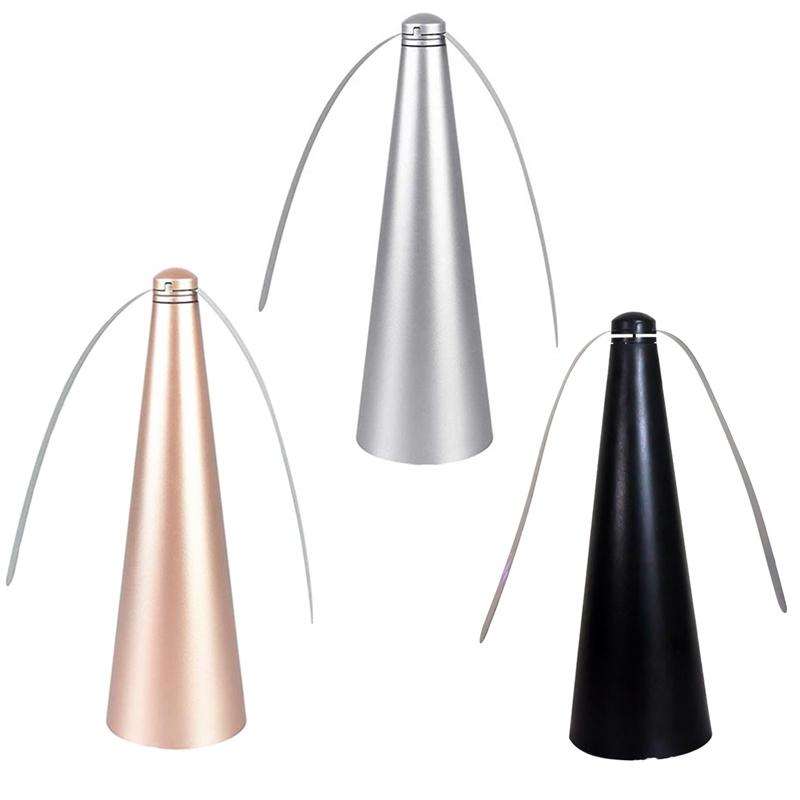 Outdoor Multi-Function Fan Leaf Fly Repeller Automatic Fly Trap Mosquito Repellent Fan(Black)