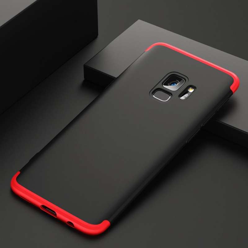 GKK for Galaxy S9 Three Stage Splicing 360 Degree Full Coverage PC Protective Case Back Cover (Bl...