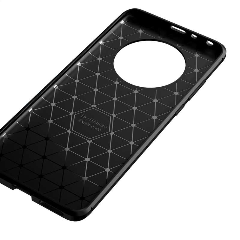 For Huawei Mate 40 Pro Carbon Fiber Texture Shockproof TPU Case(Black)