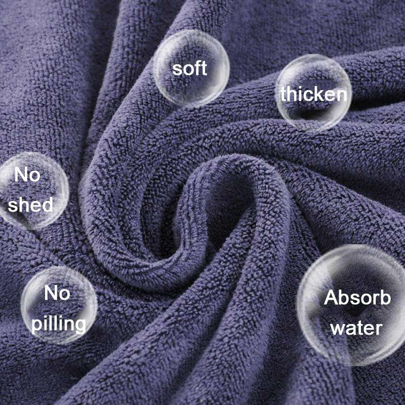 25x25cm Nano Thickened Large Bath Towel Hairdresser Beauty Salon Adult With Soft Absorbent Towel(...