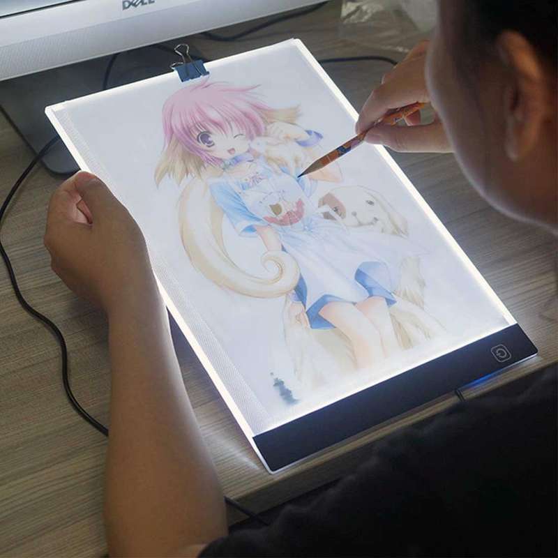 5W 3.5mm Ultra-thin USB A4 Paper LED Copy Pad Dimmable Digital Board Copy Desk Art Drawing Tracin...