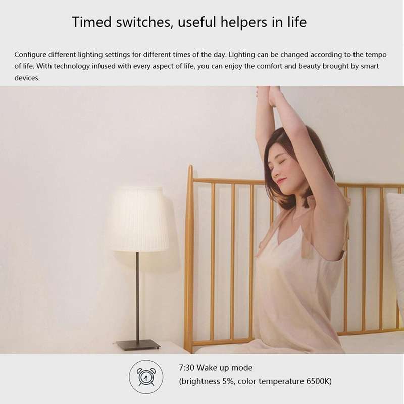 Original Xiaomi Youpin Aqara 9W E27 2700K-6500K 806LM LED Light Bulb, HomeKit APP Control(White)