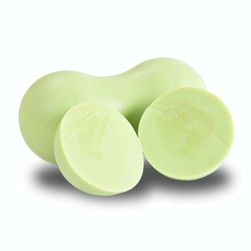 Fascia Ball Muscle Relaxation Yoga Ball Back Massage Silicone Ball, Specification: Flat Blue Pean...