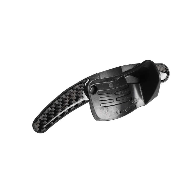 Carbon Fiber Car Central Steering Wheel Paddles Decorative Sticker for Volkswagen Golf 6 2008-2012