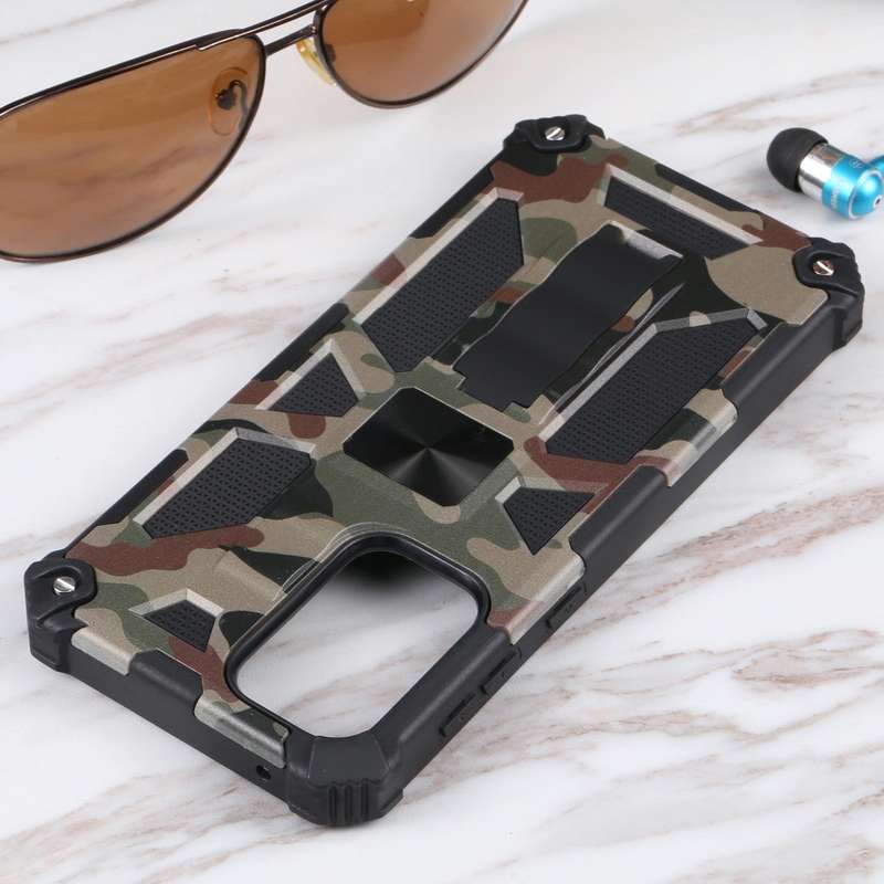 For Samsung Galaxy A33 5G Camouflage Armor Shockproof TPU + PC Magnetic Protective Phone Case wit...