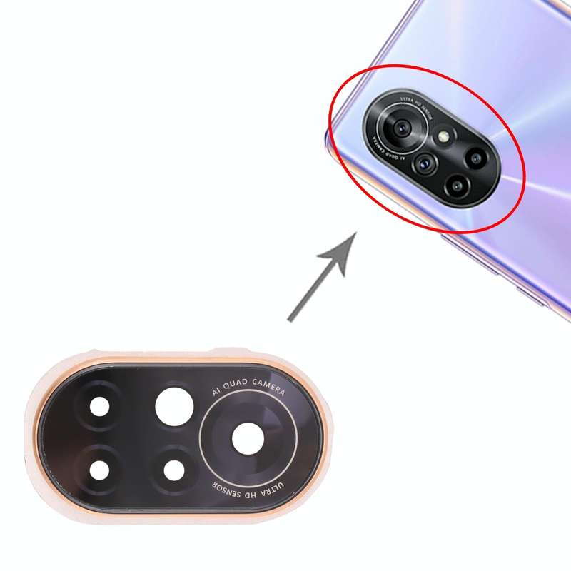 For Huawei Nova 8 5G  10pcs Camera Lens Cover (Gold)