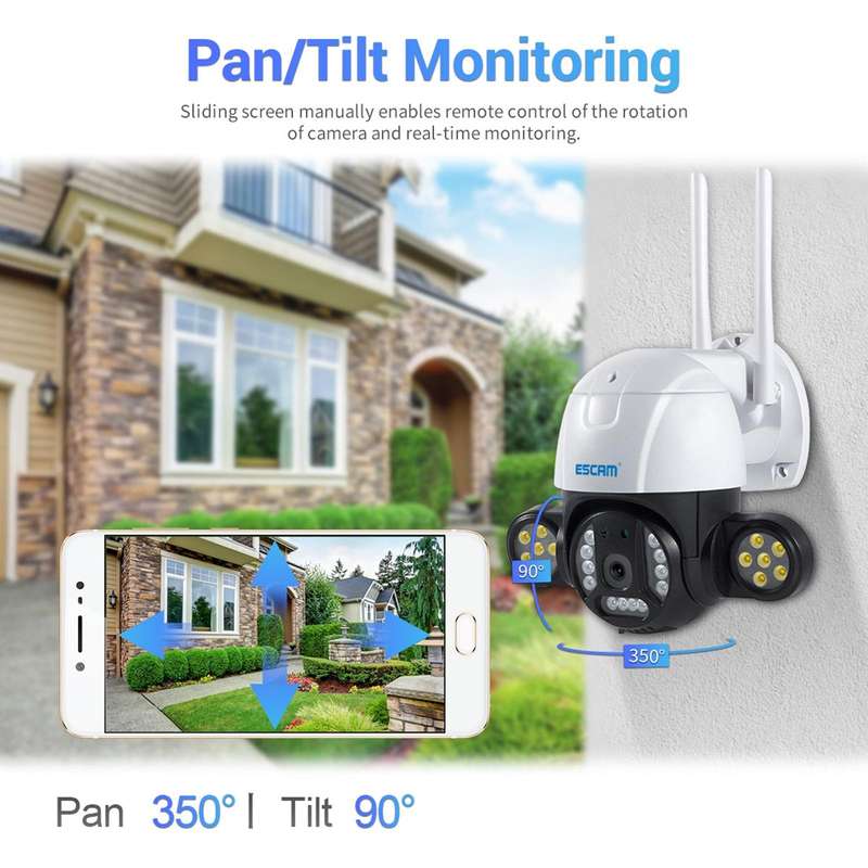 ESCAM QF233 3.0 Million Pixels Smart WiFi IP Camera, Support Auto Tracking & Night Vision & Two W...