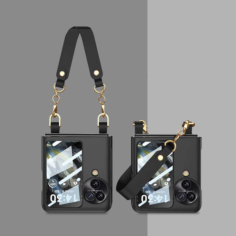 For OPPO Find N3 Flip GKK Integrated Ultra-thin Handbag Phone Case(Black)