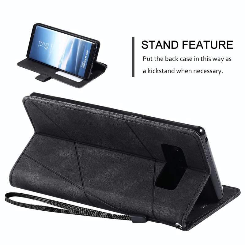 For Samsung Galaxy Note 8 Skin Feel Splicing Horizontal Flip Leather Case with Holder & Card Slot...