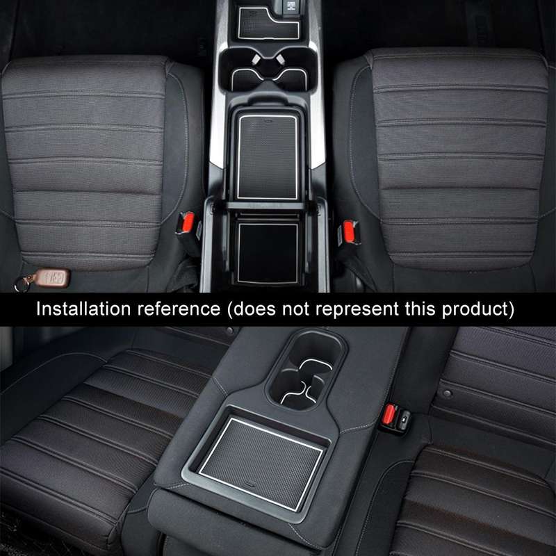 Car Water Cup Gate Slot Mats Plastic White Luminous Anti-Slip Interior Door Pad for Mazda CX-5 2015