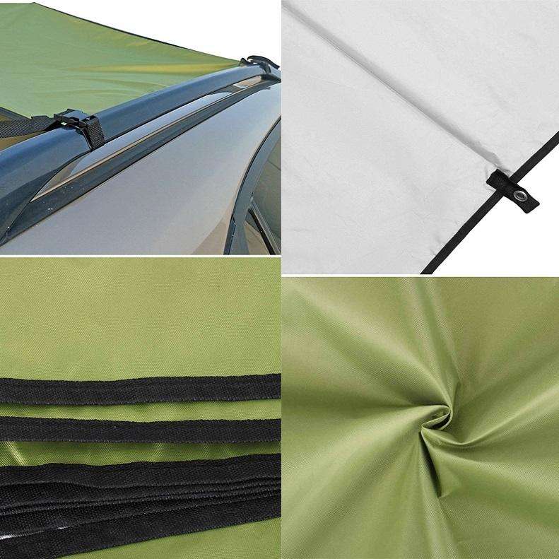 Outdoor Picnic Camping Tent On The Side Of The Car Rain-proof Sunshade Canopy 200x440cm(Blue)