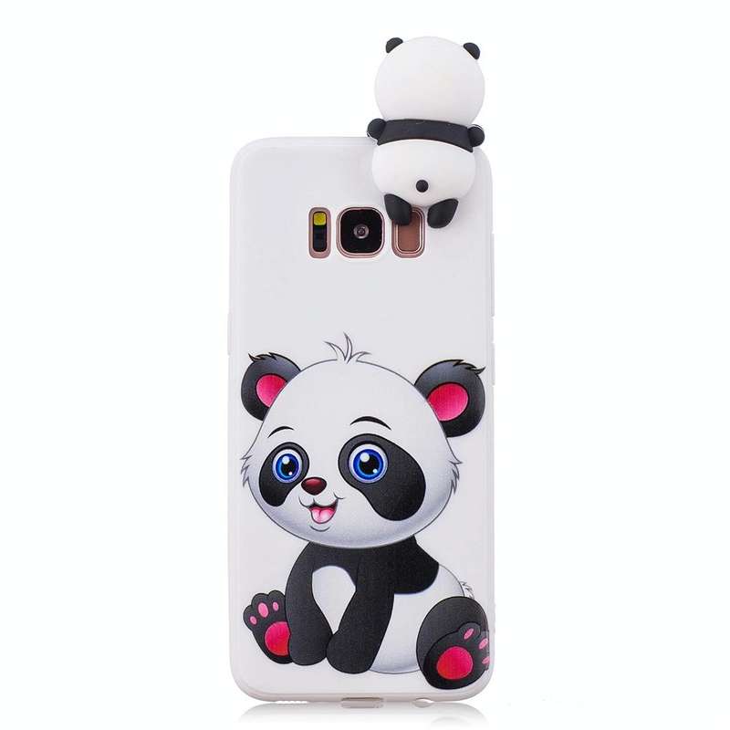 For Galaxy S8 Shockproof Cartoon TPU Protective Case(Panda)