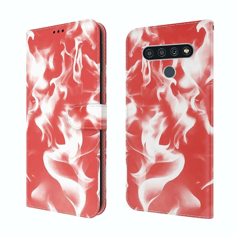 For LG Stylo 6 / K71 Cloud Fog Pattern Horizontal Flip Leather Case with Holder & Card Slot & Wal...