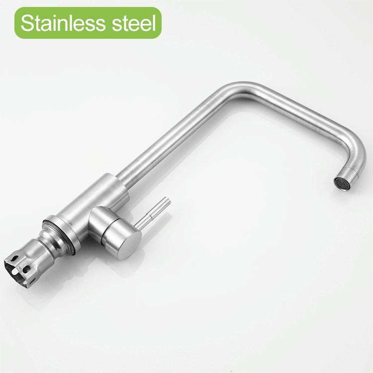 304 Stainless Steel Rotatable Faucet Sinks Cold And Hot Water Tap