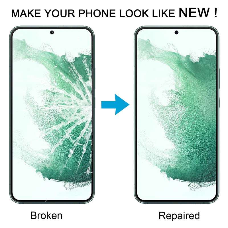 For Samsung Galaxy S22+ SM-S906B 10pcs Front Screen Outer Glass Lens with OCA Optically Clear Adh...