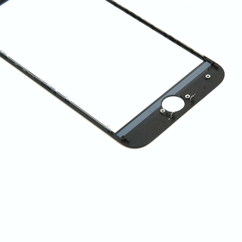 Front Screen Outer Glass Lens with Front LCD Screen Bezel Frame for iPhone 8(Black)