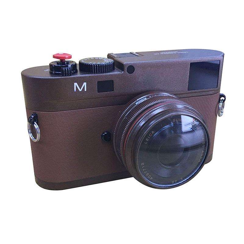 For Leica M Non-Working Fake Dummy DSLR Camera Model Photo Studio Props (Dark Coffee)