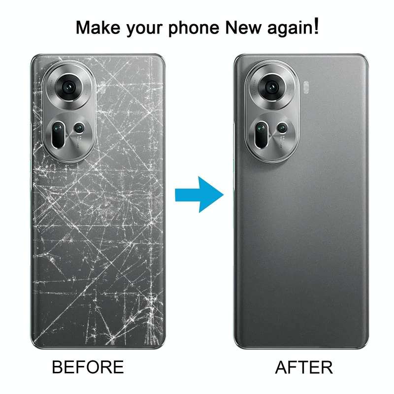 For OPPO Reno11 5G Original Battery Back Cover with Camera Lens Cover(Grey)