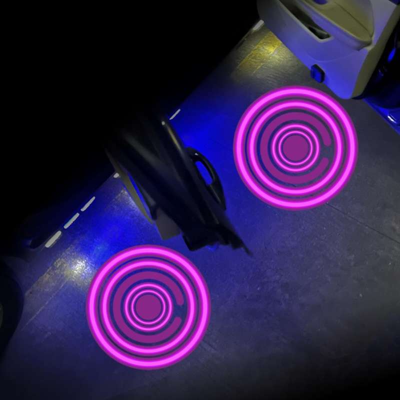 LED Infrared Induction Car Door Welcome Light Night Projection Ambient Light, Specification: Visu...