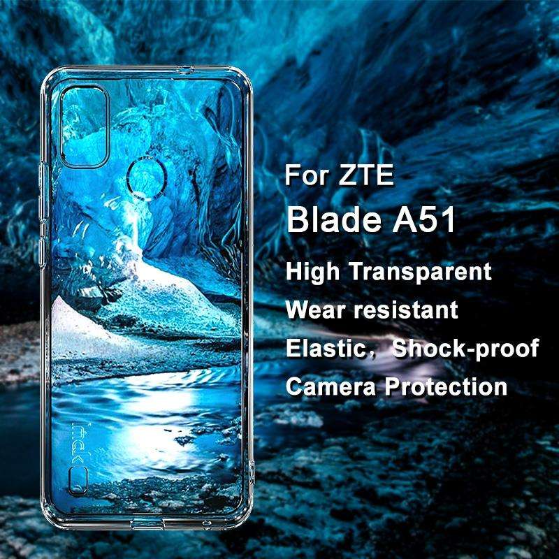 For ZTE Blade A51 IMAK UX-5 Series Transparent Shockproof TPU Protective Phone Case