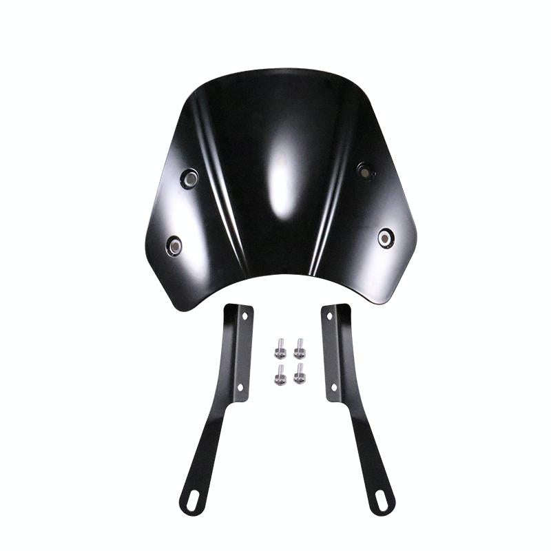 5-7 Inch Retro Motorcycle Windshield Universal Modified Windshield(Smoky)