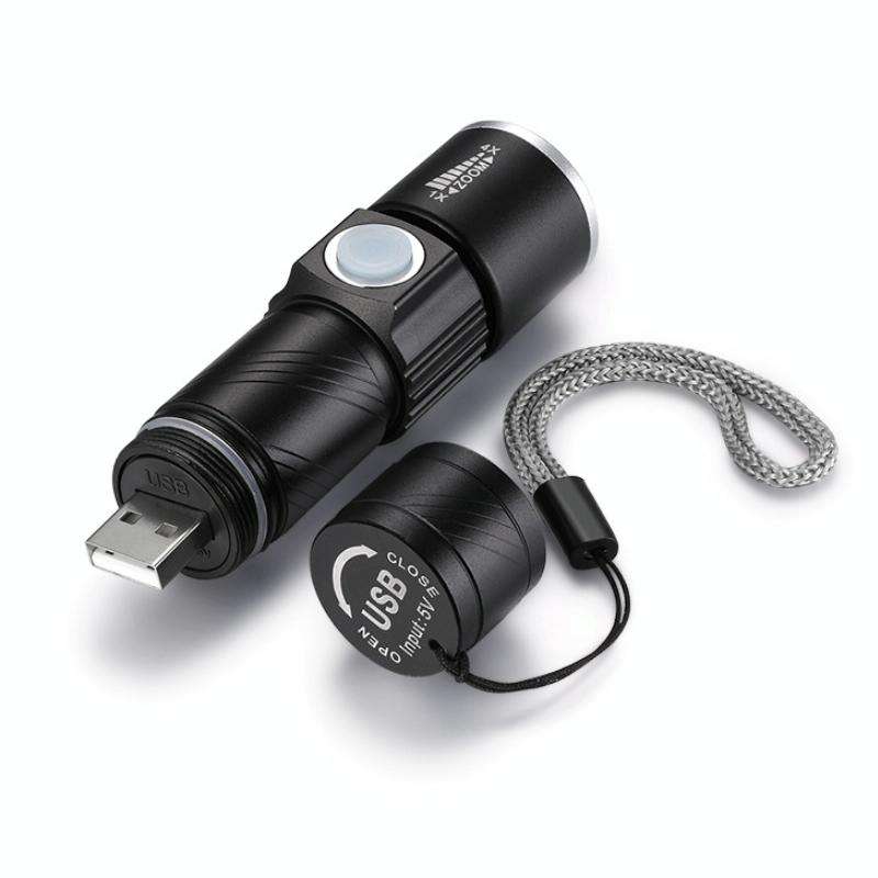 USB Ultraviolet Flashlight Jade Identification Fluorescence Detector(Black 365nm)