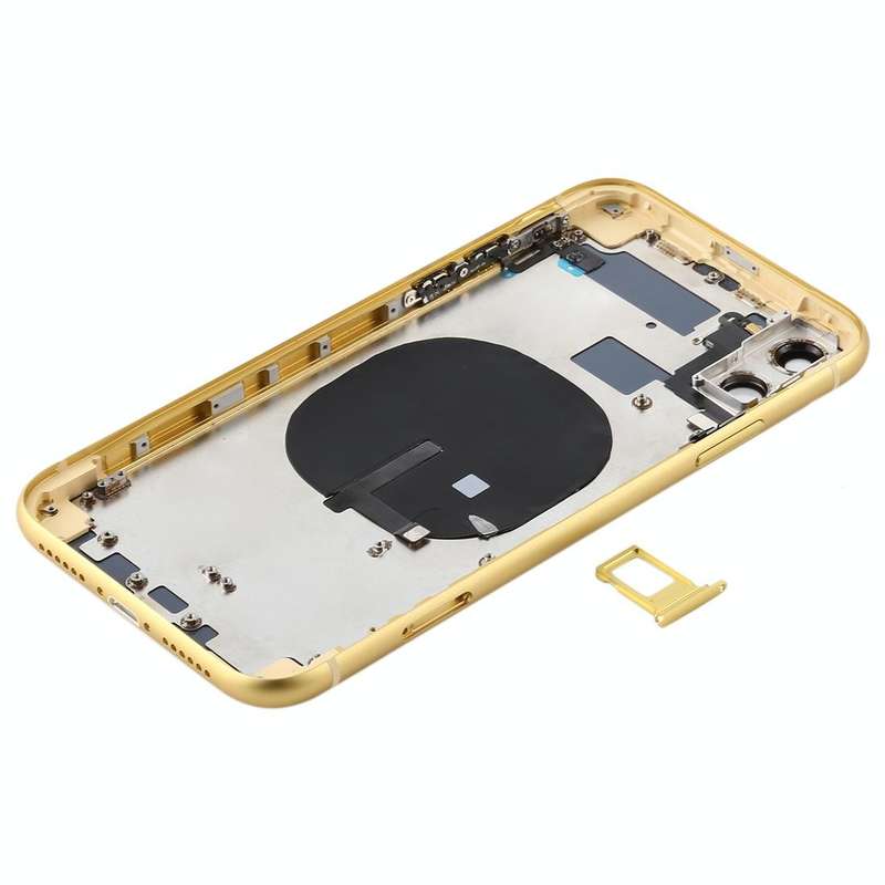 Battery Back Cover (with Side Keys & Card Tray & Power + Volume Flex Cable & Wireless Charging Mo...