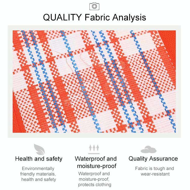 48x32x24cm Woven Bags Moving Bags Packing Bags Dustproof and Moistureproof Quilt Storage Bag(Rand...