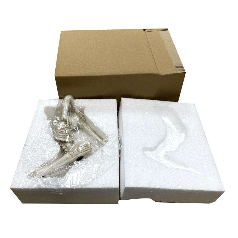 Silence Is Gold Abstract Statue Resin Desktop Decoration(Black)