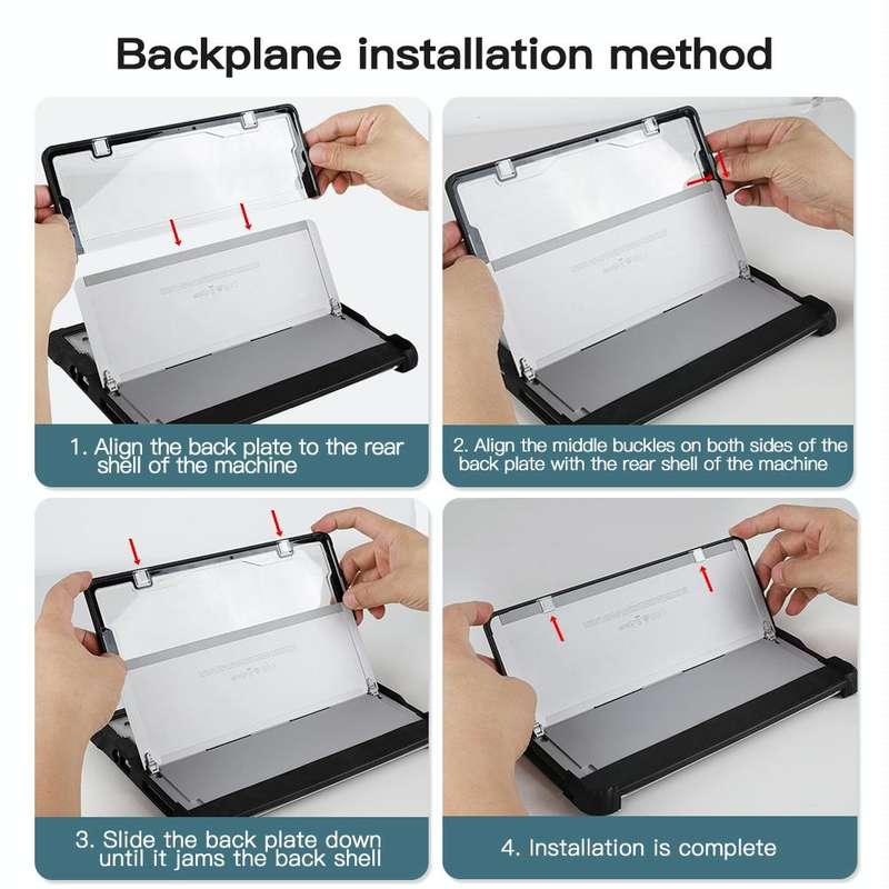 For MicroSoft Surface Pro 8 Acrylic Transparent Hand Shoulder Strap Laptop Case