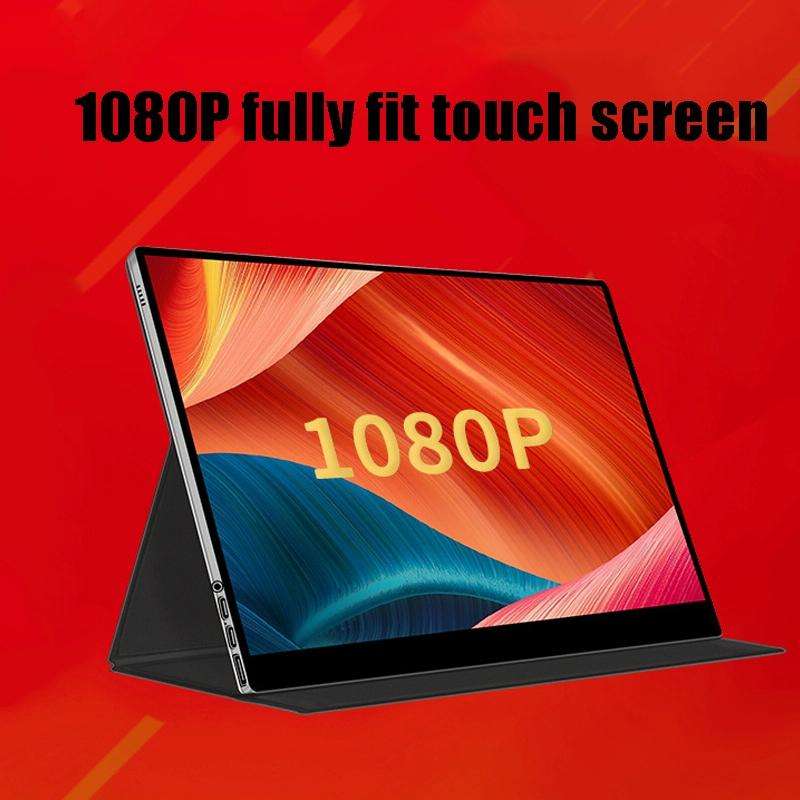 15.6 Inch Portable 1080P Display, Style:Battery Version