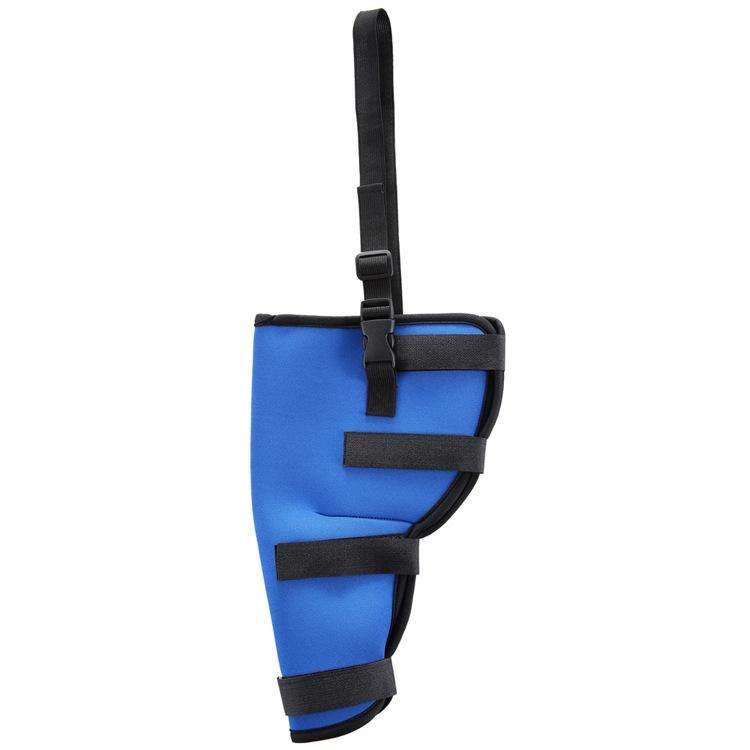 HJ19 Pet Surgery Rehabilitation Back Leg Protector Walking Aids, Size: M(Blue Right Back Leg)