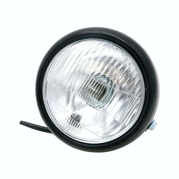 5.75 inch Motorcycle Black Shell Retro Lamp LED Headlight Modification Accessories for CG125 / GN...