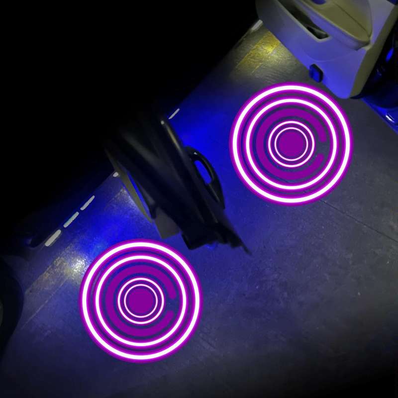 LED Infrared Induction Car Door Welcome Light Night Projection Ambient Light, Specification: Mode...