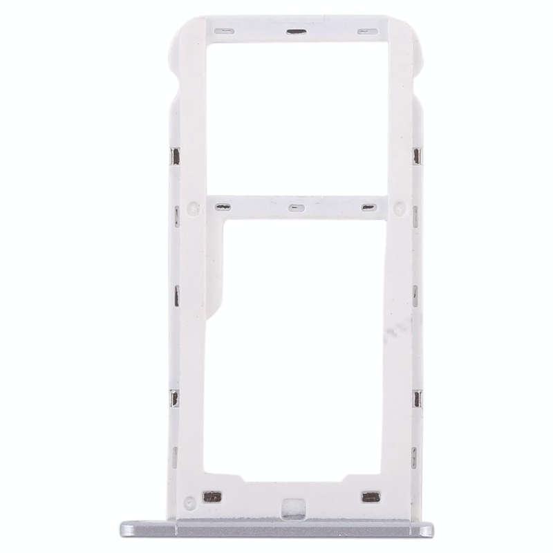 SIM Card Tray + SIM Card Tray / Micro SD Card for Huawei Enjoy 7 (Silver)
