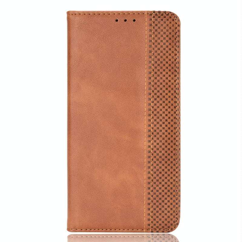 For Sony Xperia Ace II Magnetic Buckle Retro Crazy Horse Texture Horizontal Flip Leather Case wit...