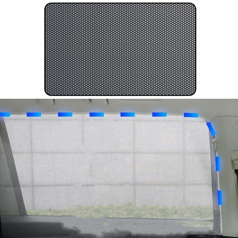 Car Sunshade Magnetic Iron Reflective Mesh Gauze Sunscreen Heat Insulation Sunshade Baffle(Rear W...