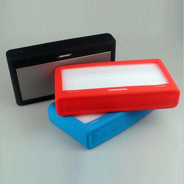 Portable Waterproof Silica Gel Bluetooth Speaker Protective Case for Bose SoundLink III(Black)