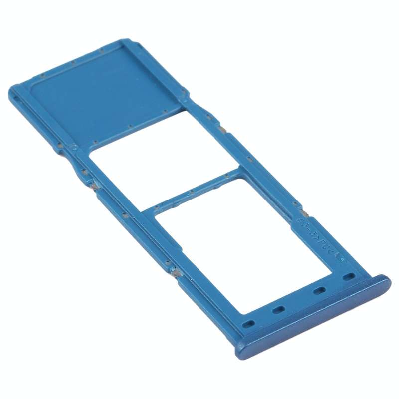 For Samsung Galaxy A12 SM-A125 SIM Card Tray + Micro SD Card Tray (Blue)