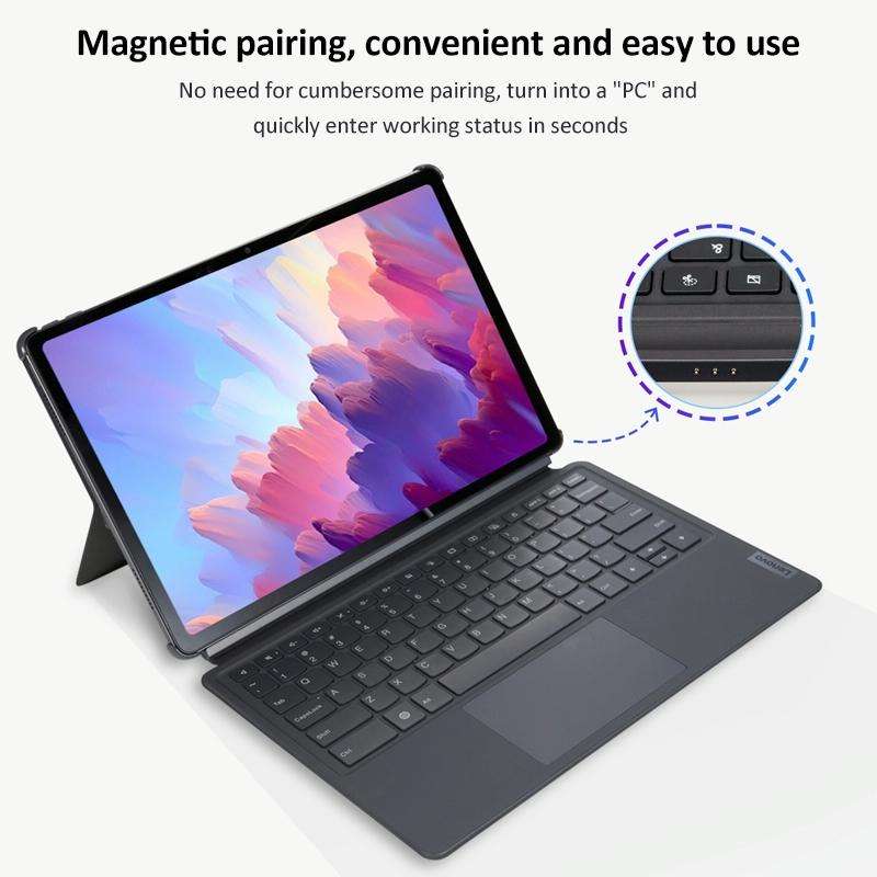 Original Lenovo Magnetic Suction Keyboard with Detachable Holder Set for Lenovo Pad Pro 12.7