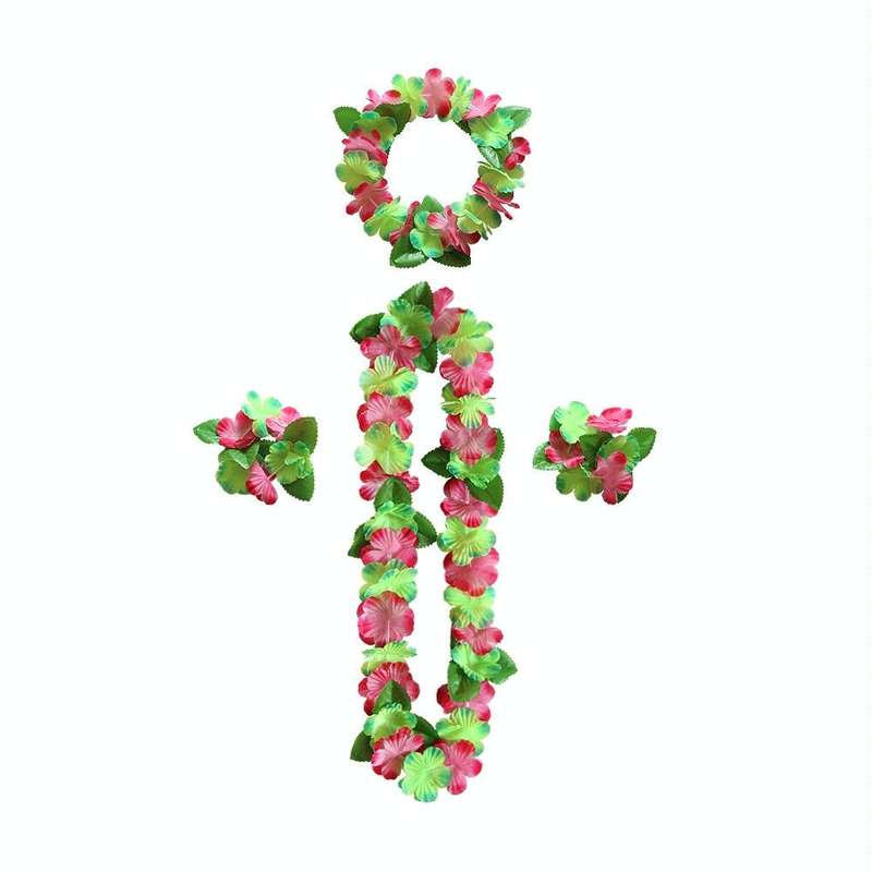 5 PCS CK-053 12-Color Petal Party Decoration Hawaiian Wreath(5)
