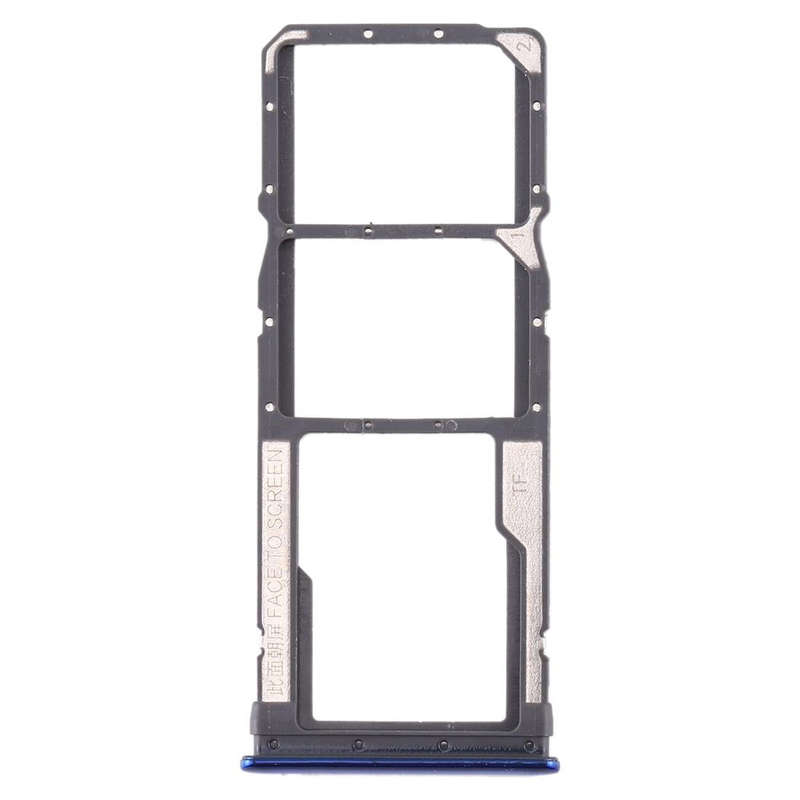SIM Card Tray + SIM Card Tray + Micro SD Card Tray for Xiaomi Redmi Note 8 (Blue)