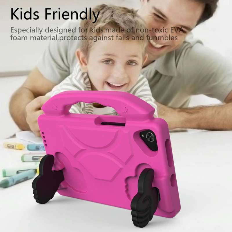 For Huawei MatePad T 8 2020 EVA Shockproof Protective Case with Thumb Holder(RoseRed)