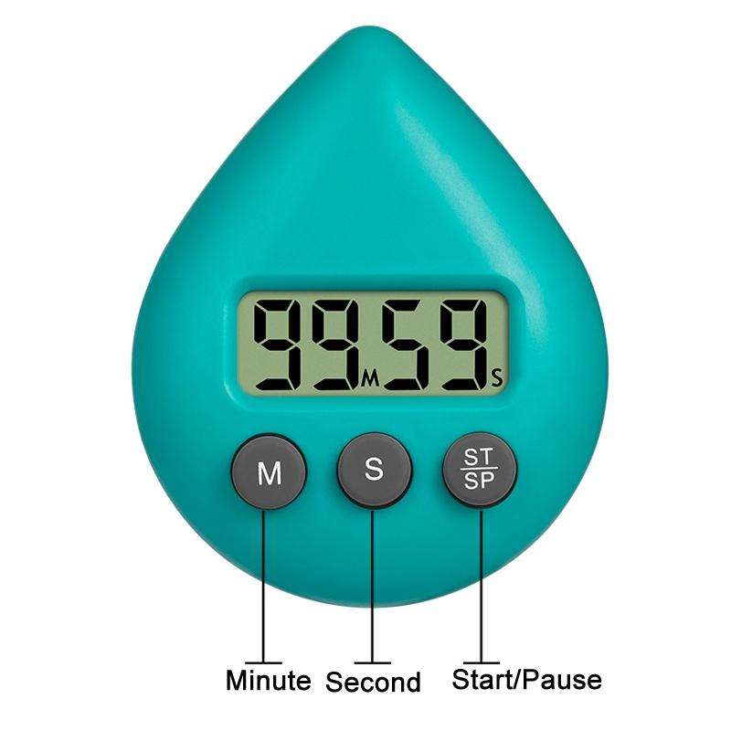 Water Drop Electronic Timer Student Learning Reminder(Black)