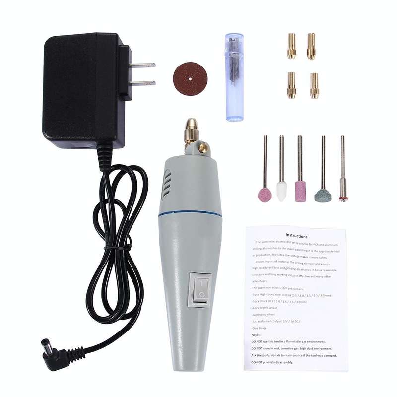 WLXY WL-500B Mini Electric Grinder, 110V-240V, Suitable Drill Chuck: 0.3mm-4.0mm